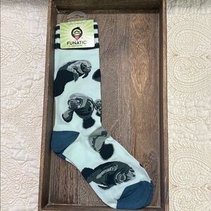 Blue and Grey Manatees Socks